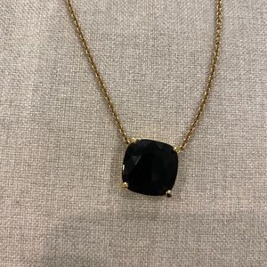 Kate Spade Black & Gold Gem Stone Necklace